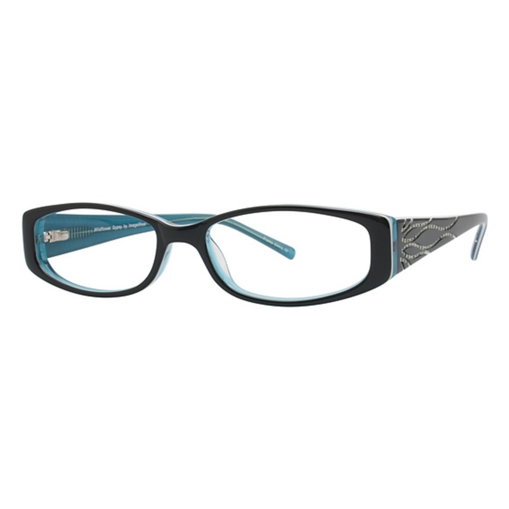 3050 | Wildflower Gypsy Rectangular Eyeglass FRAMES/CASE ONLY Teal Kid 52-16-145